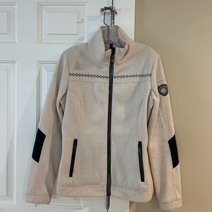 Alp N Rock Cream Fleece Jacket with Black Accents